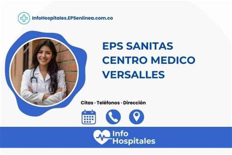 telefono sanitas cali citas|EPS Sanitas Centro Medico Versalles • Citas